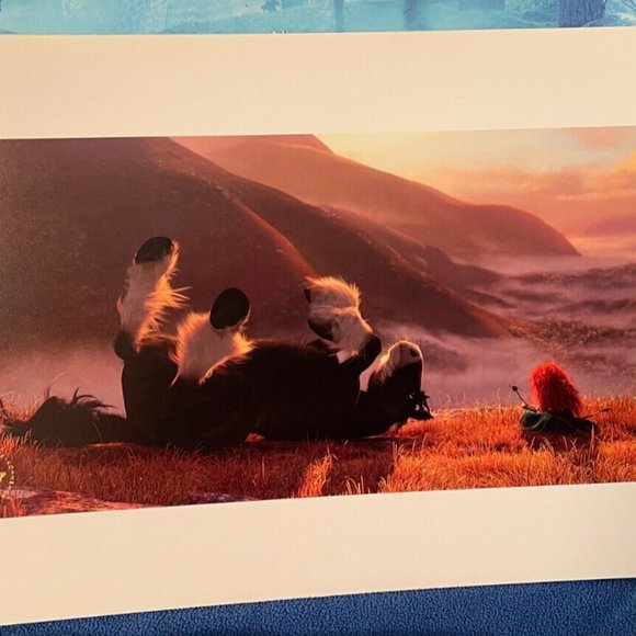 Disney Brave Princess 4 Bright Full Color Lithograph Prints Posters - NEW - Picture 4 of 6